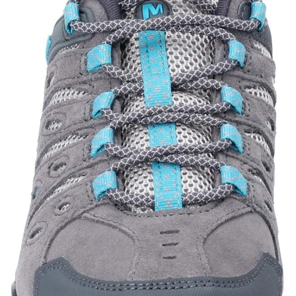 Merrell Women's Crosslander 2 Gray and Blue Hiking Shoes - Picture 6 of 6